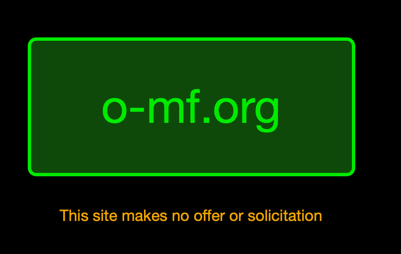 This site makes no offer or solicitation